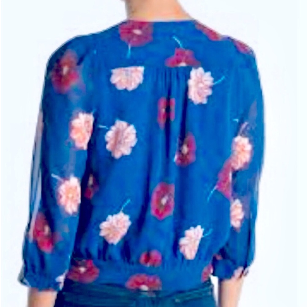 MADEWELL Effie Floral Woven Wrap Top - Picture 3 of 8